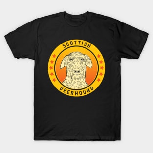 Scottish Deerhound Dog Portrait T-Shirt